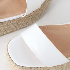 corsa white espadrille flatform sandals